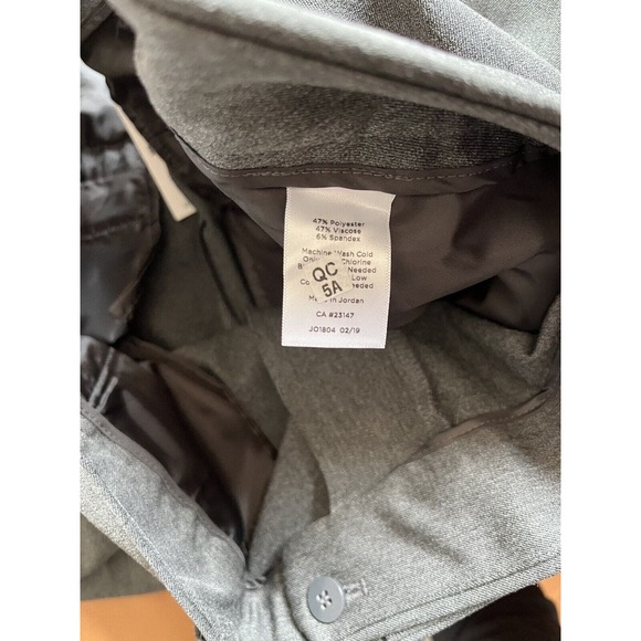 NWT Talbots Dark Grey Barley Boot Pleated Dress Pants Women’s Size 20W - Picture 7 of 7